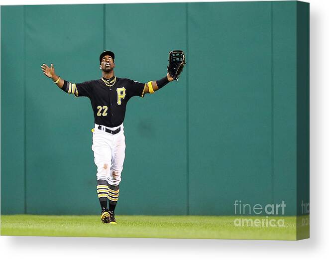 People Canvas Print featuring the photograph Andrew Mccutchen by Jared Wickerham