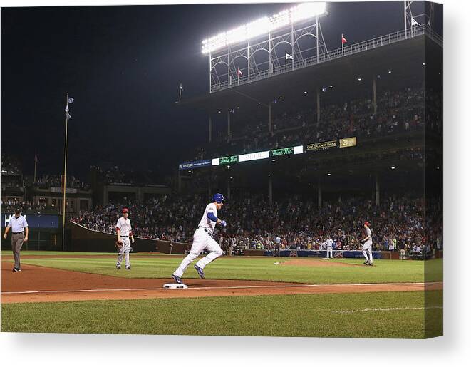 National League Baseball Canvas Print featuring the photograph Anthony Rizzo #5 by Jonathan Daniel