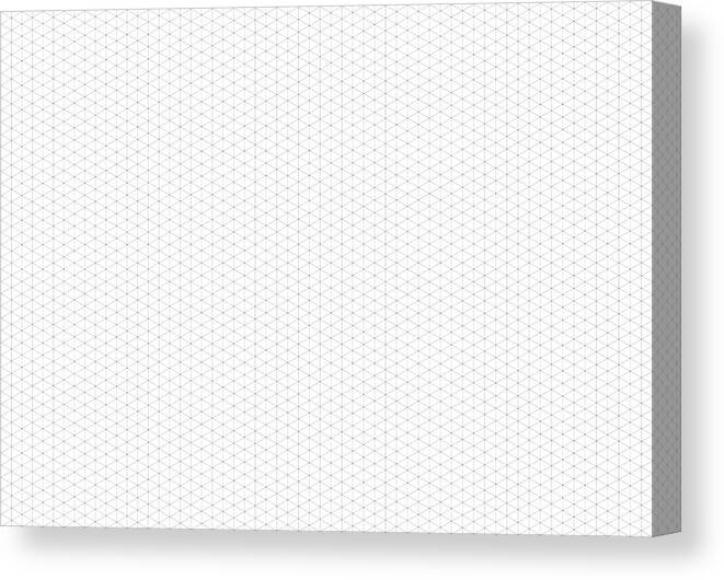 Rectangle Canvas Print featuring the drawing Seamless graph paper #5 by Ulimi
