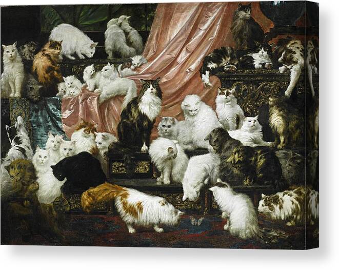 My Wife's Lovers  by Carl Kahler   Giclee Canvas Print  Repro 