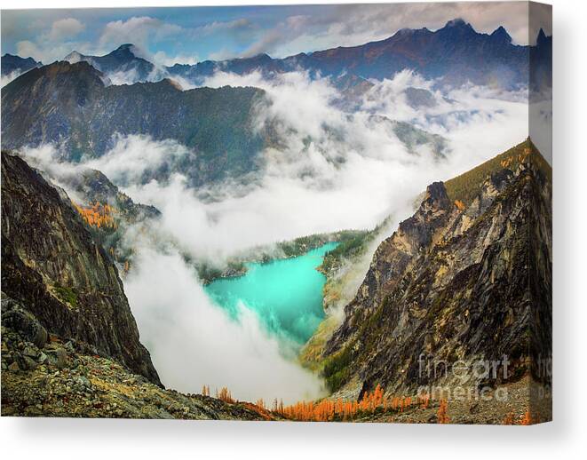 Alpine Lakes Wilderness Canvas Print featuring the photograph Aasgard Pass by Inge Johnsson