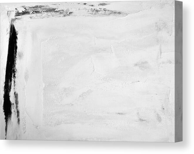 Material Canvas Print featuring the photograph Abstract pained canvas by Blanchi Costela