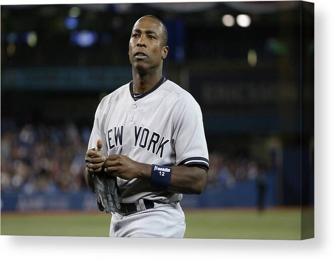 Alfonso Soriano Canvas Print featuring the photograph Alfonso Soriano by Tom Szczerbowski