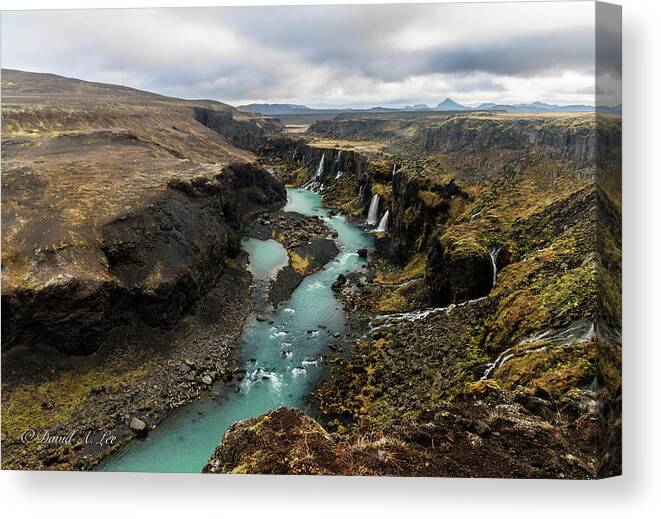 Iceland Canvas Print featuring the photograph Ancient River by David Lee