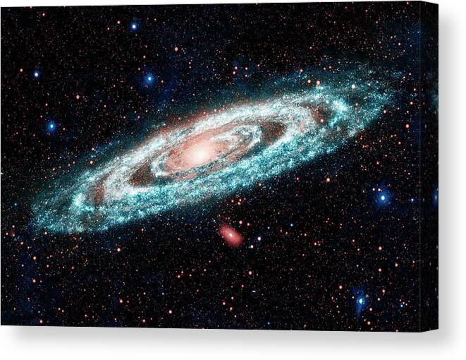 Space Canvas Print featuring the photograph Andromeda Galaxy by Mango Art