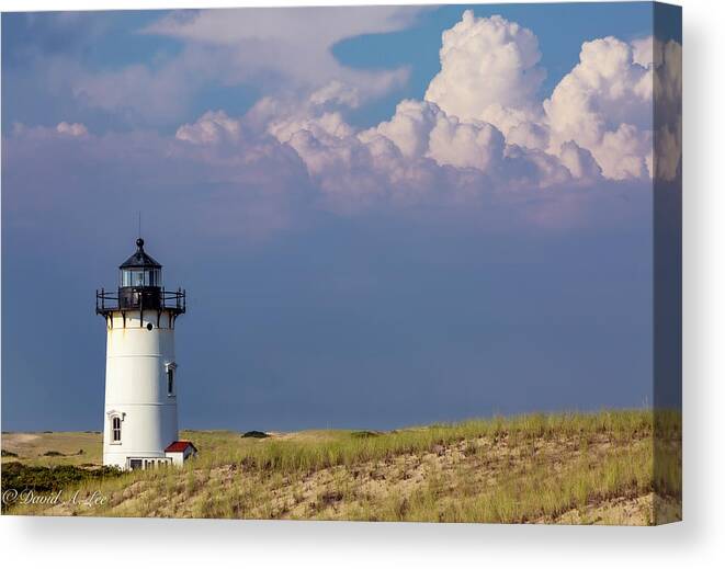 Lighthouse Canvas Print featuring the photograph Approaching Storm by David Lee