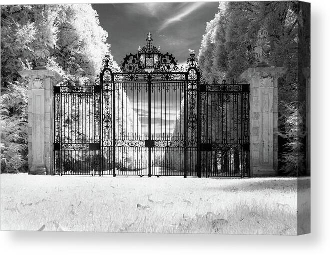 Avenon Canvas Print featuring the photograph Are gateways meant to lead us somewhere or prevent us from enter by Eugene Nikiforov