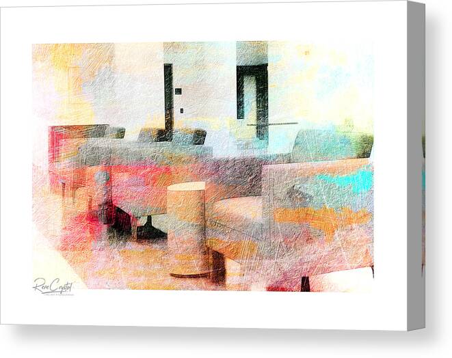 Semi Abstract Canvas Print featuring the photograph Atrium In Abstract by Rene Crystal