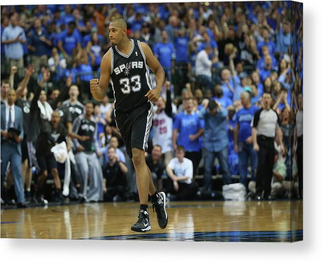 Playoffs Canvas Print featuring the photograph Boris Diaw by Ronald Martinez