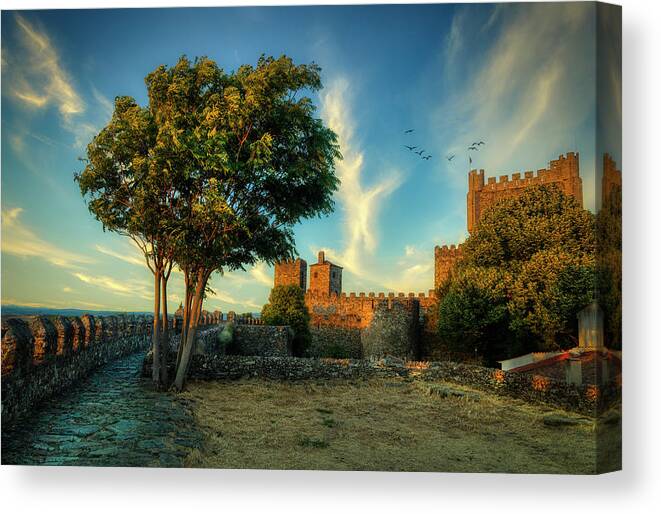 Portugal Canvas Print featuring the photograph Brarganza Castle by Micah Offman