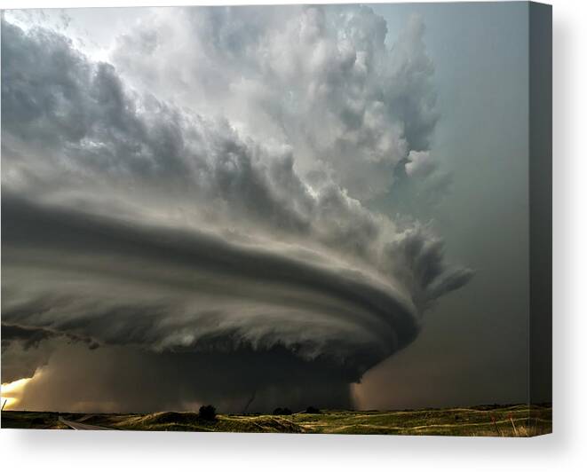 Weather Canvas Print featuring the photograph Burwell, Nebraska by Colt Forney