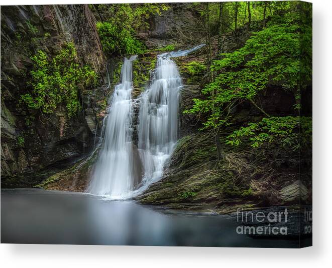 Cascades Canvas Print featuring the photograph Cascades at Hanging Rock by Shelia Hunt