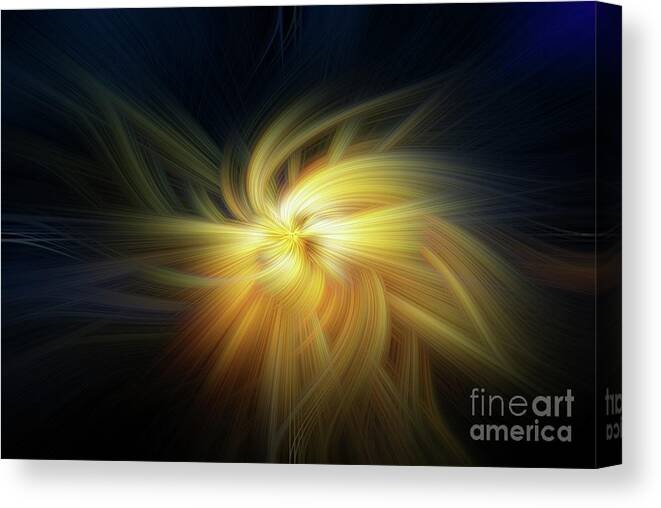Abstract Art Canvas Print featuring the digital art Cholla Light by Blake Webster