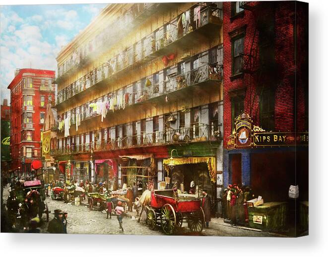 New York Canvas Print featuring the photograph City - NY - A place we call home 1912 by Mike Savad
