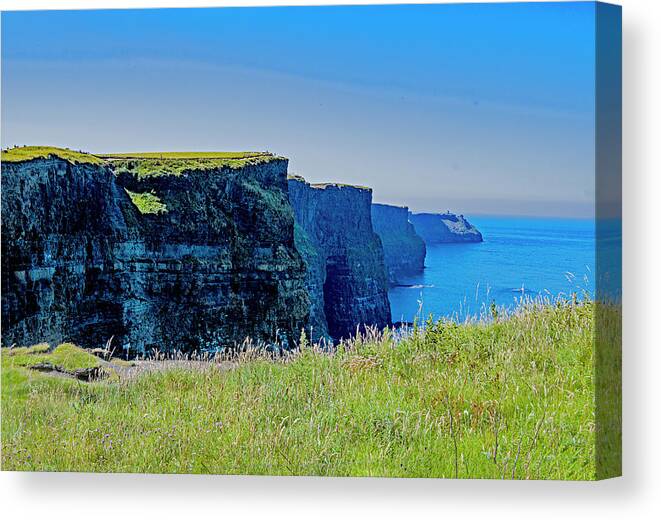 Ireland Canvas Print featuring the photograph Cliff of Moher No. 2 by Edward Shmunes