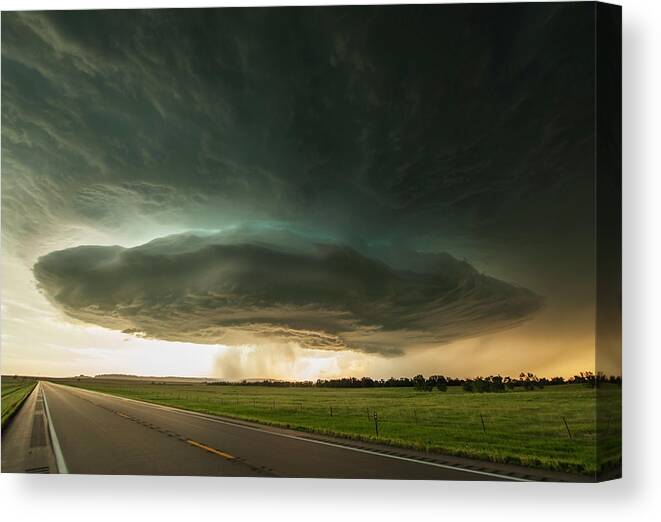 Weather Canvas Print featuring the photograph Crawford, Nebraska by Colt Forney