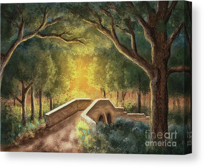 Civil War Canvas Print featuring the digital art Crossing Little Antietam Creek by Lois Bryan