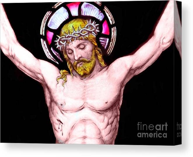 Crucifixion Canvas Print featuring the photograph Crucify by Munir Alawi