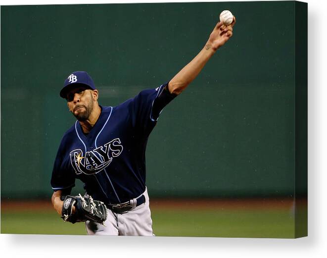 David Price Canvas Print featuring the photograph David Price by Winslow Townson