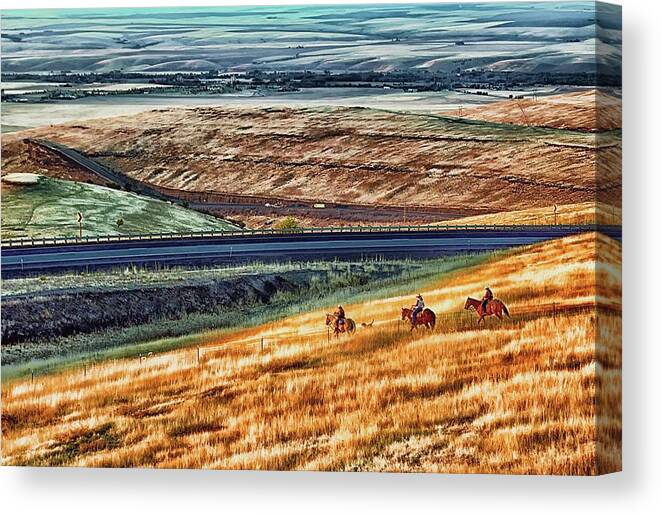  Canvas Print featuring the photograph Eastern Oregon at Cabbage Hill by Michael W Rogers