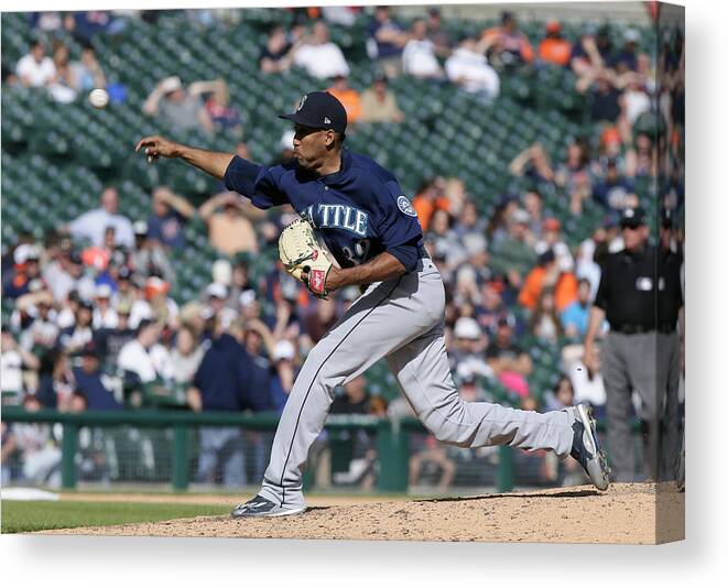 Ninth Inning Canvas Print featuring the photograph Edwin Diaz by Duane Burleson
