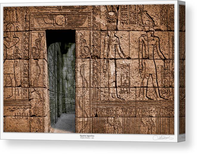 Egypt Canvas Print featuring the photograph Egyptian Apparition by Lar Matre