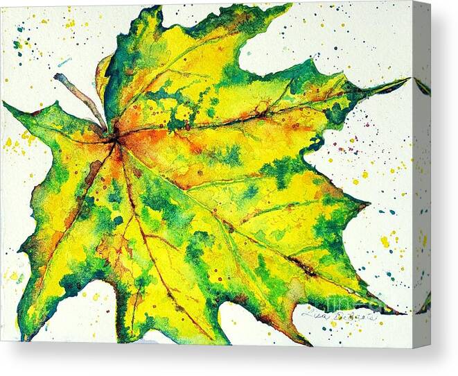 Fall Foliage Canvas Print featuring the painting Falling for Sue by Lisa Debaets