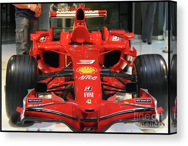 Automotive Canvas Print featuring the photograph Ferrari F1 Racing Car by Stefano Senise