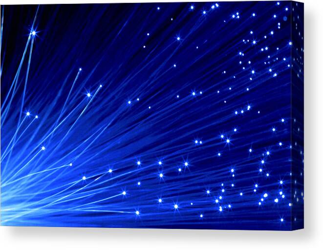 England Canvas Print featuring the photograph Fibre Optics by Gandee Vasan