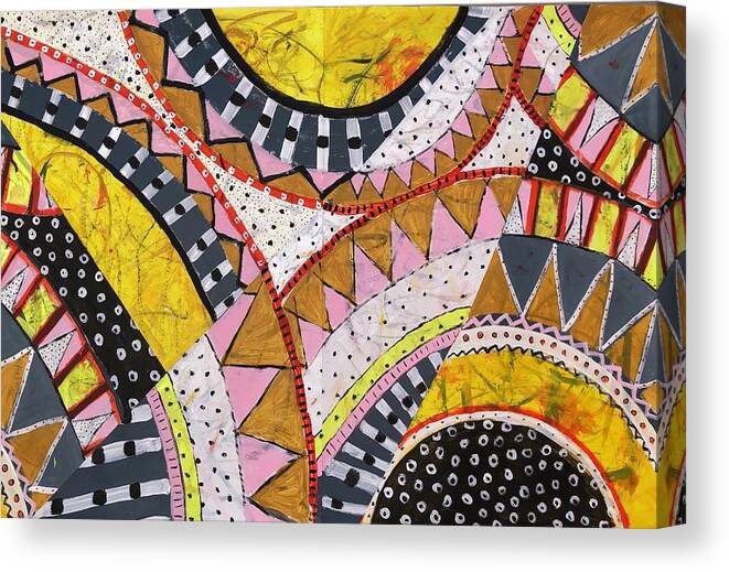 Cheerful Canvas Print featuring the painting Finale by Cyndie Katz