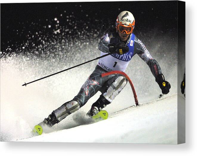 Event Canvas Print featuring the photograph FIS Ski WC Miller by Agence Zoom