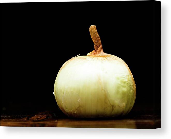 Food Canvas Print featuring the photograph Food Photography - Onion by Amelia Pearn