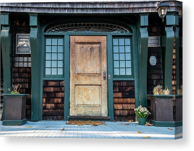Door Canvas Print featuring the photograph Grand Entrance by Cathy Kovarik