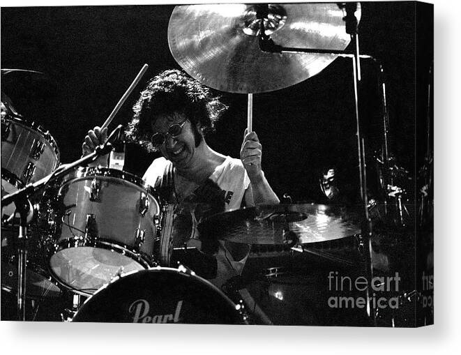 Drummer Canvas Print featuring the photograph Ian Paice - Deep Purple by Concert Photos