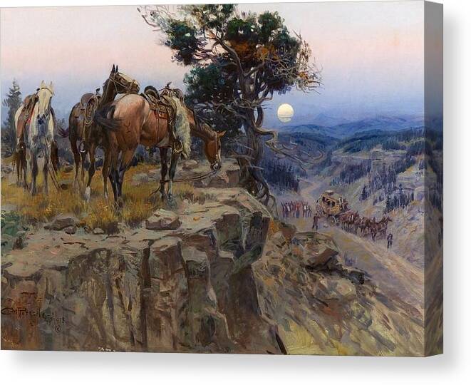 “charles Russell” Canvas Print featuring the digital art Western Art Innocent Allies by Patricia Keith