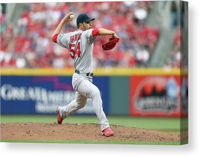 Great American Ball Park Canvas Print featuring the photograph Jaime Garcia by Andy Lyons