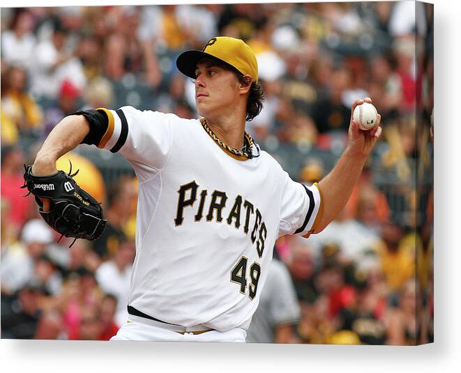 Professional Sport Canvas Print featuring the photograph Jeff Locke by Justin K. Aller
