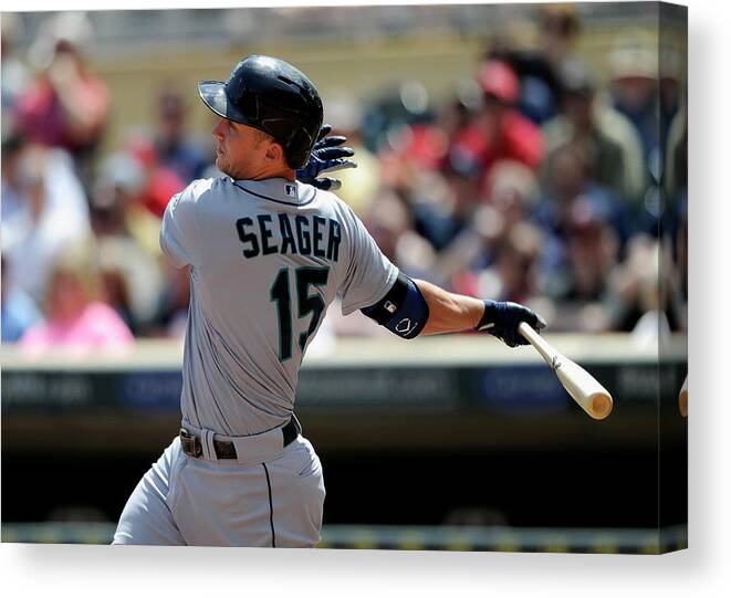 American League Baseball Canvas Print featuring the photograph Kyle Seager by Hannah Foslien