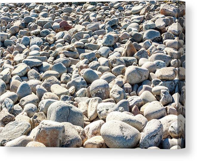 Acadia Canvas Print featuring the photograph Landscape Photography - Boulder Field by Amelia Pearn