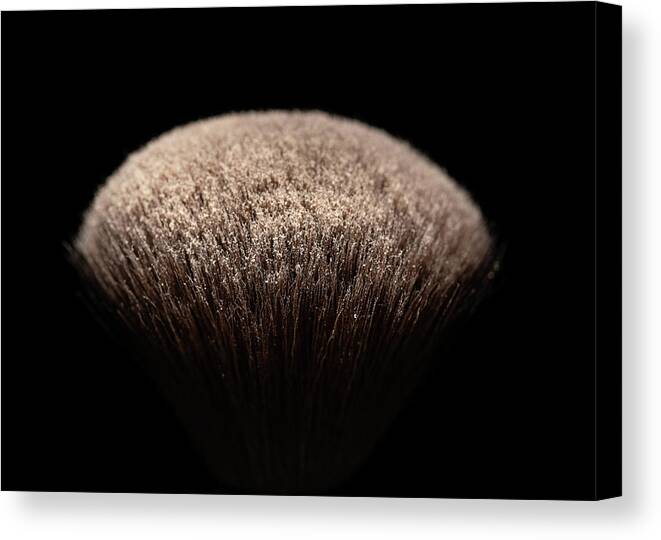 Brush Canvas Print featuring the photograph Makeup Brush Brown by Amelia Pearn