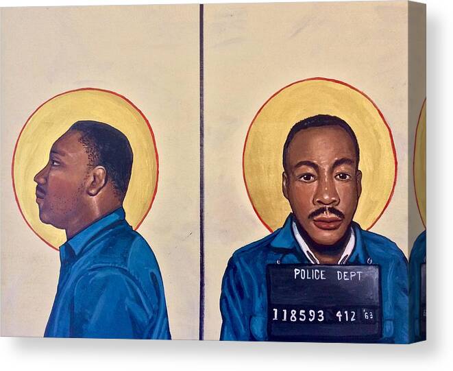 Martin Luther King Jr. Canvas Print featuring the painting Martin Luther King Jr. by Kelly Latimore
