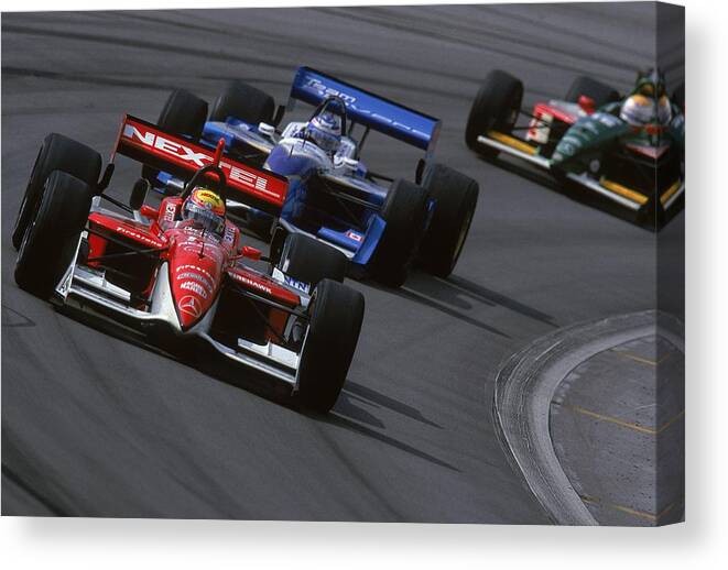 Driver Canvas Print featuring the photograph Mauricio Gugelmin #17 by Donald Miralle