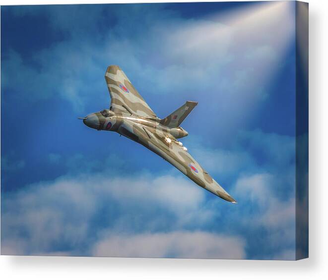 Avro Vulcan Canvas Print featuring the photograph Mighty Vulcan by Martyn Boyd