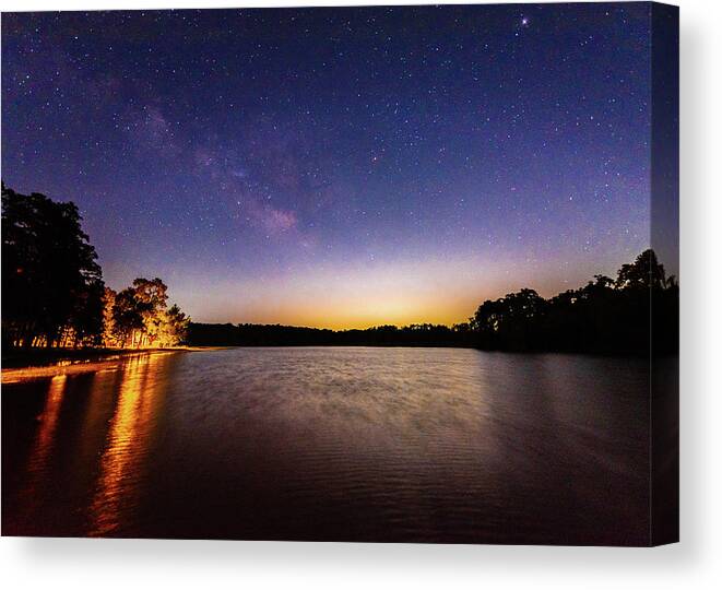 2018 Canvas Print featuring the photograph Milky Way Hunt by Erin K Images