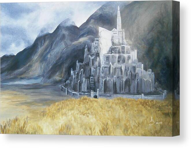 Minas Tirith, The White City of Gondor - The Lord of the Rings Art Framed  Print by Aneta Soukalova - Fine Art America