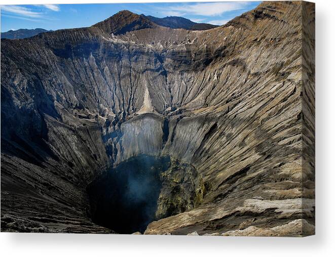 Mount Bromo Canvas Print featuring the photograph Mount Bromo Crater - East Java, Indonesia by Earth And Spirit