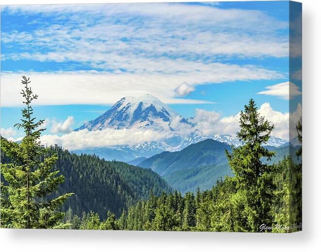 Mount Rainier Canvas Print featuring the photograph Mount Rainier by GLENN Mohs