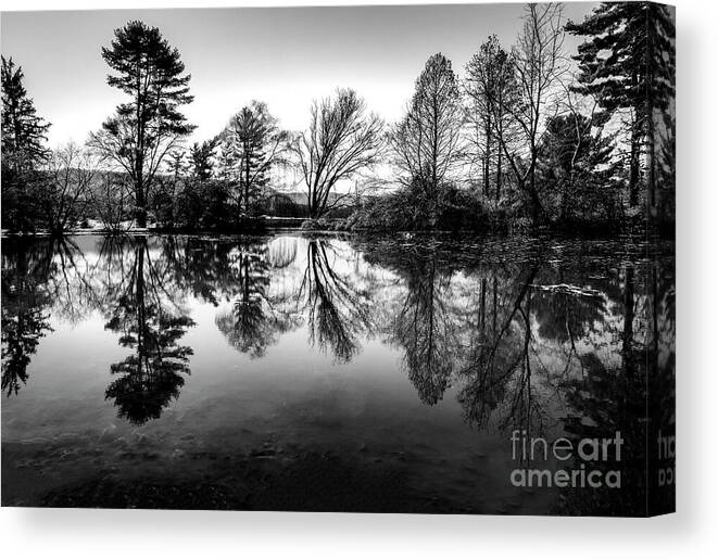 Lake Canvas Print featuring the photograph Mystery Lake by Shelia Hunt