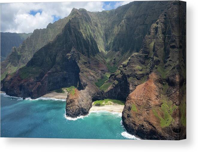 Kauai Canvas Print featuring the photograph Na Pali by Steve Berkley