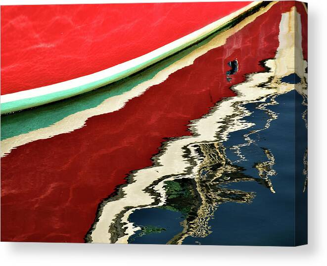 Abstract Canvas Print featuring the photograph Nautical Abstract 1 by Nancy De Flon